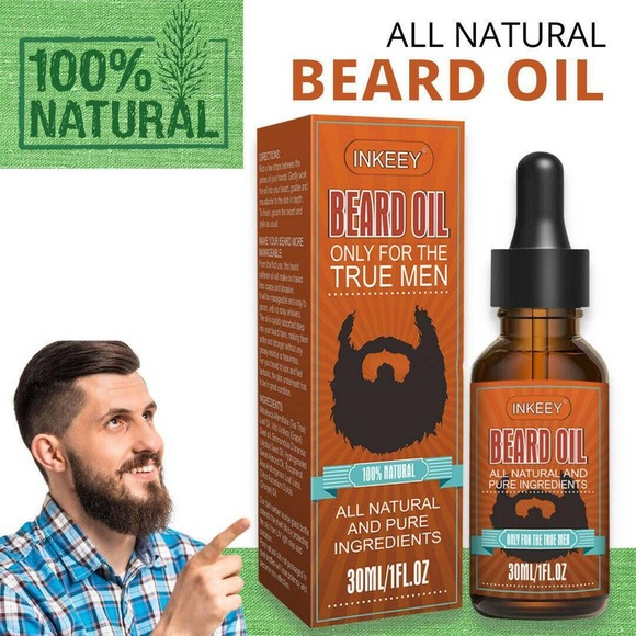 Beard Oil For MEN Hair Growth Oil Serum Mustache Grooming Growing Moisturizer US main image 6